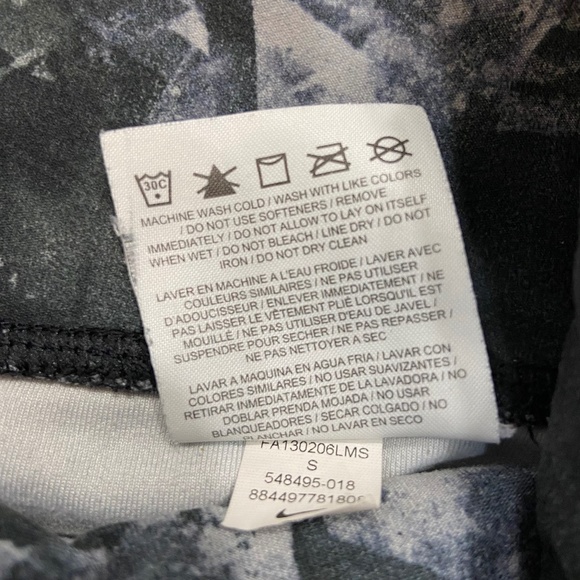 NIKE Dri-Fit Ten Less Plastic Bottles One Legend Leggings Cropped Women's Small - Picture 5 of 10